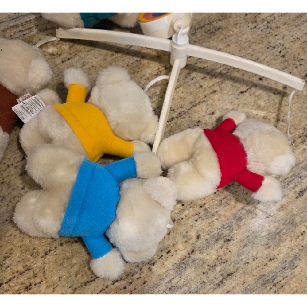 Jolly Jumper Vintage Hanging Teddy Bear Rainbow Mobile 80's Retr Kids Baby Room - Picture 7 of 11